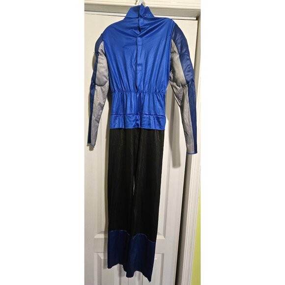 Power Rangers Beast Morphers Blue Ranger Kids Muscle Costume Mask Halloween 7-8 - Picture 4 of 10